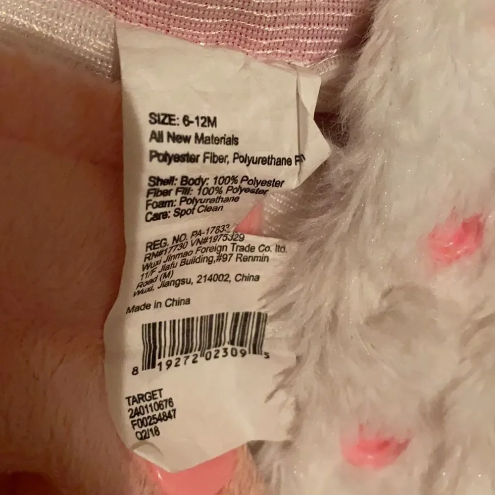 Unicorn Costume Girl 6-12months